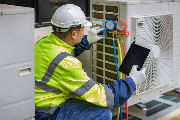 Professional Hvac technician working in Calera, OK